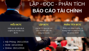 Khóa đào tạo Lập BCTC Quản trị